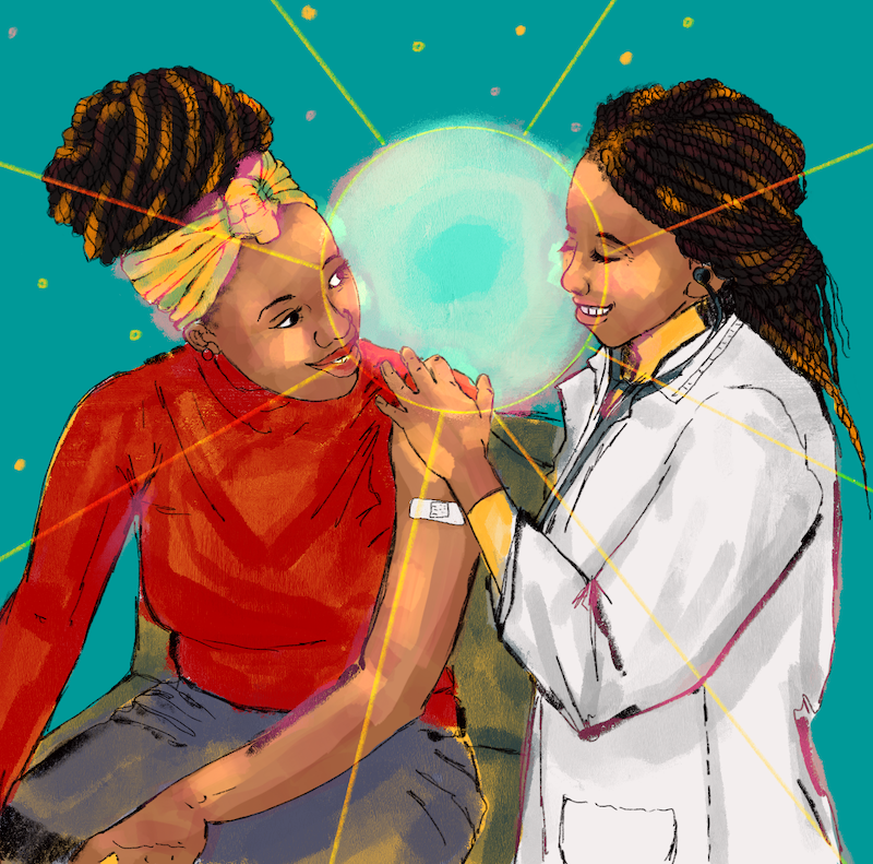 S1E69: With Us, For Us — Black Healthcare Workers Speak Out About Vaccine Safety / Jessica Anne Mitchell Aiwuyor, Rhea Boyd, Sandra Lindsay, Tierra Rich